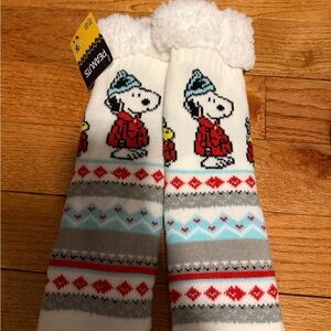 Snoopy Slipper Socks NWT